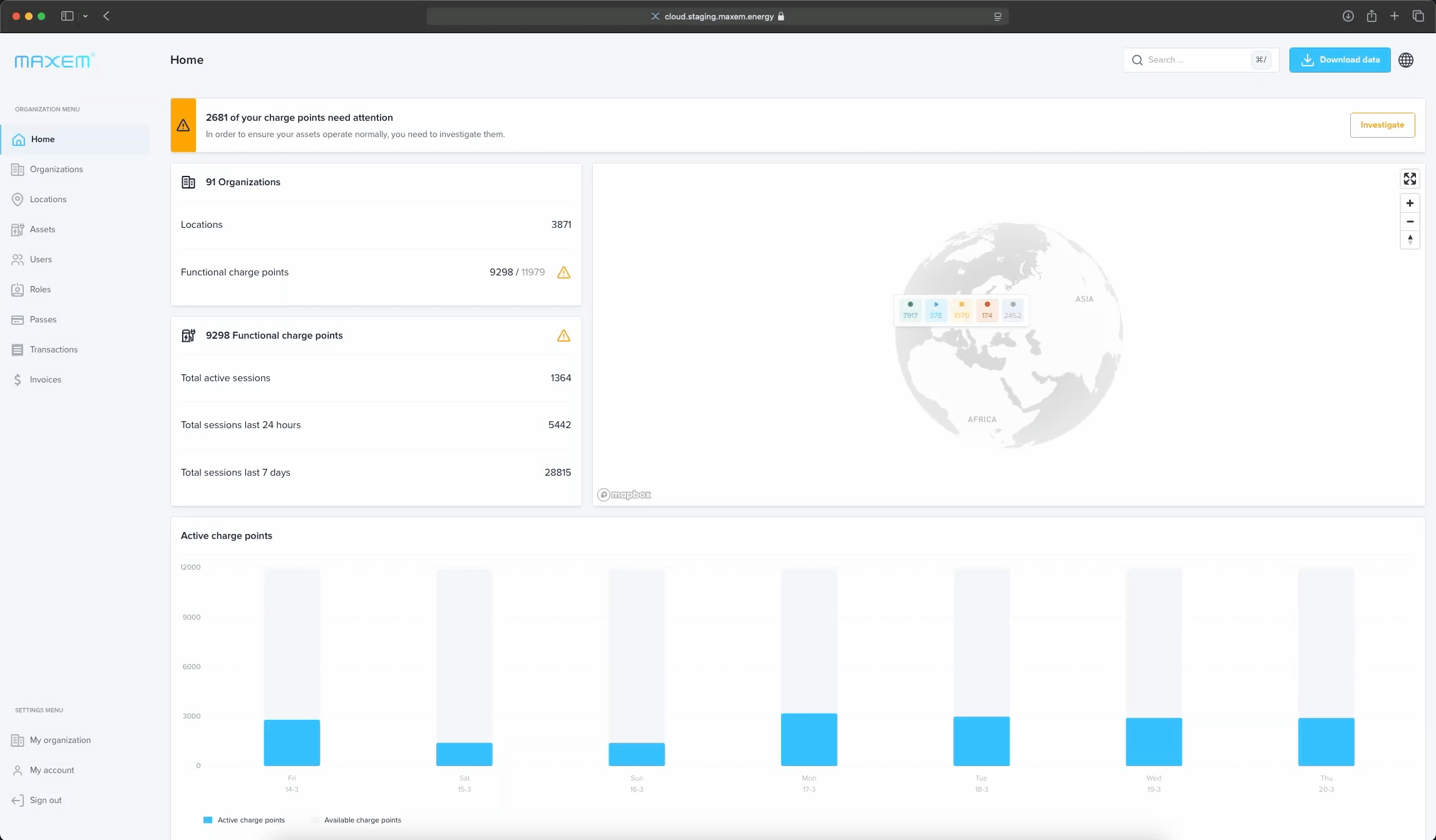How can I setup Static Load Balancing in Maxem Energy Cloud?